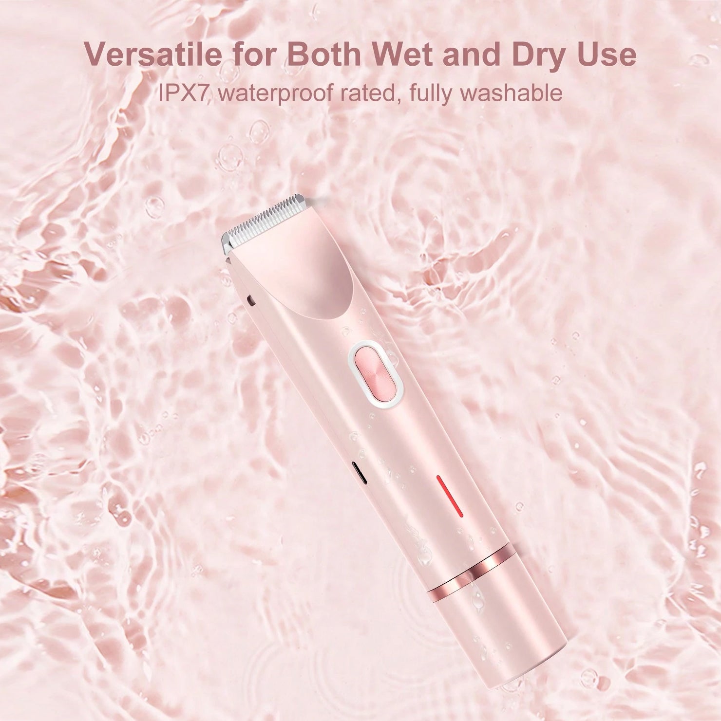 TrimGleam® LushTrim — Smooth & Gentle Electric Hair Removal for Face, Body & Bikini