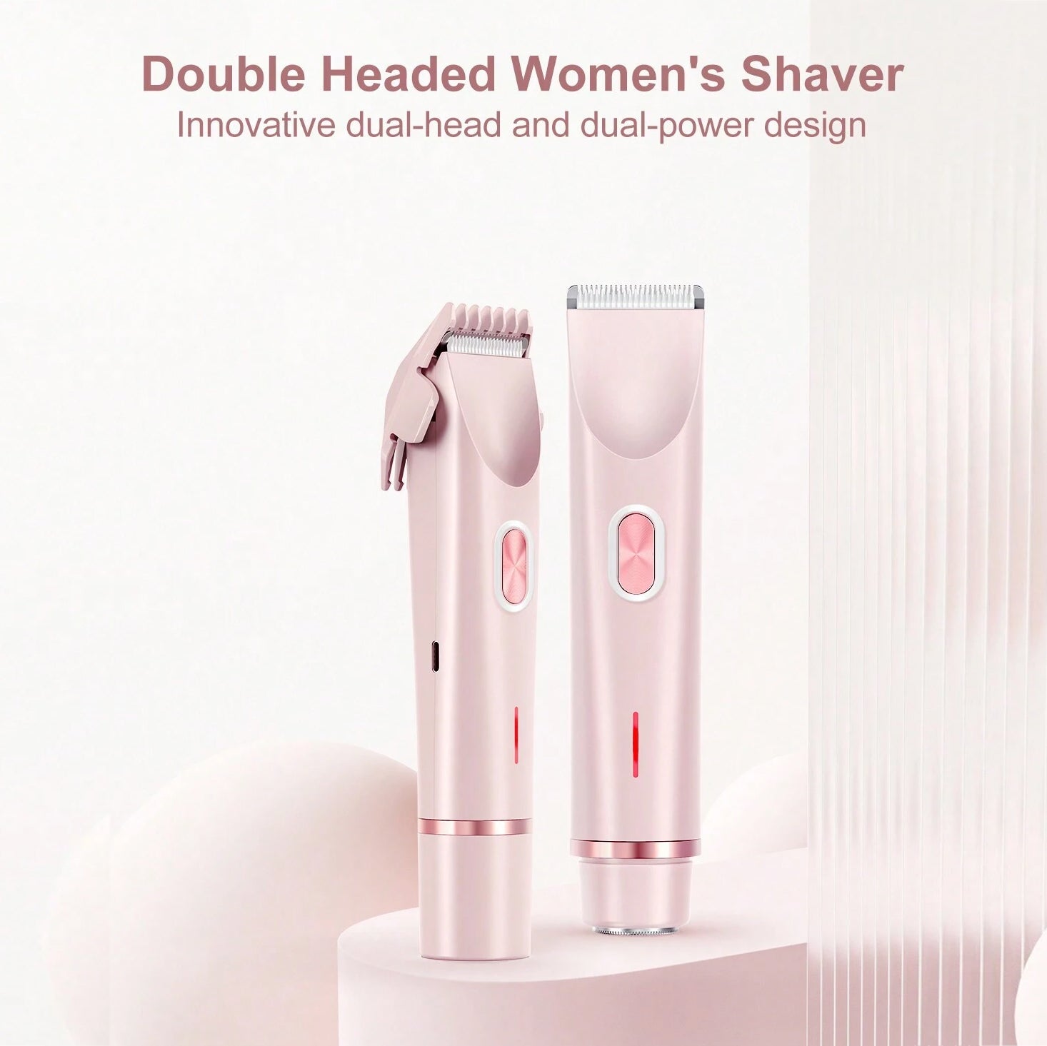 TrimGleam® LushTrim — Smooth & Gentle Electric Hair Removal for Face, Body & Bikini