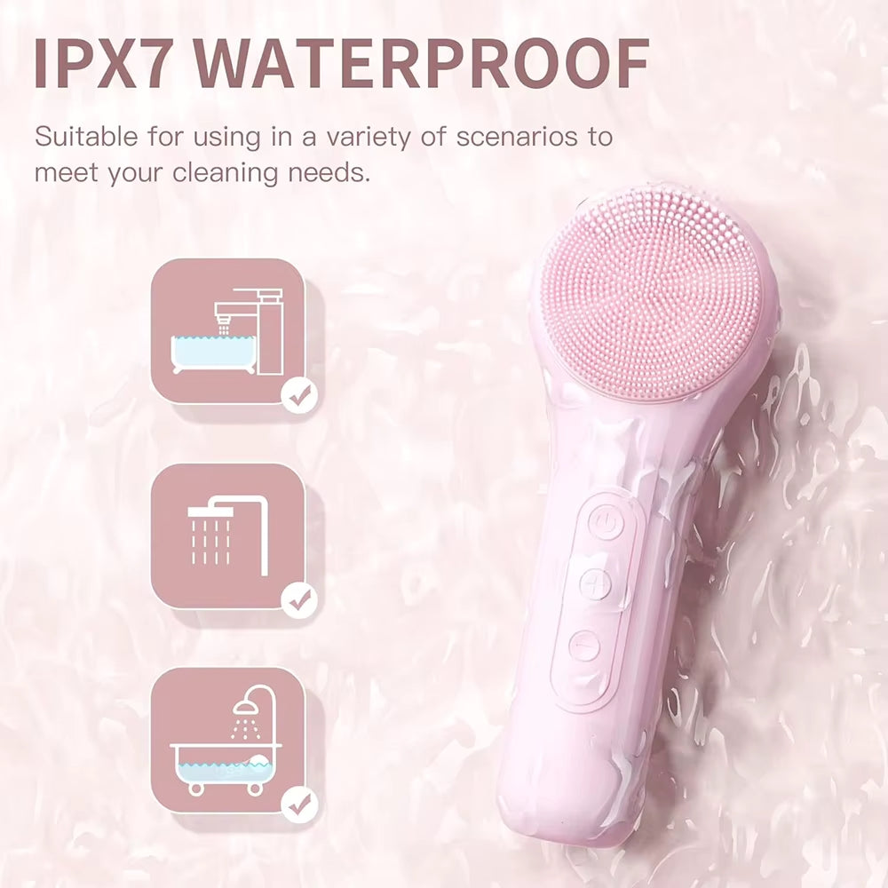 TrimGleam® GlowSkin™ - Sonic Silicone Facial Brush