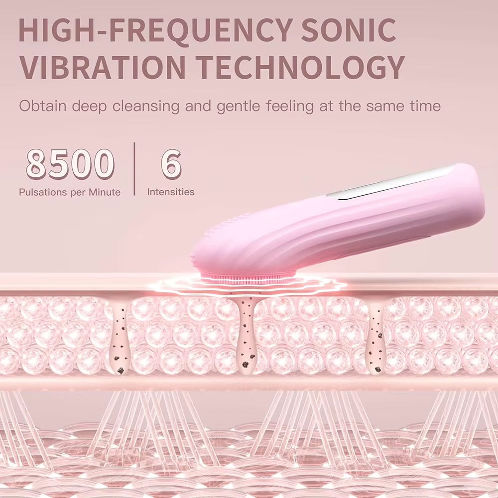 TrimGleam® GlowSkin™ - Sonic Silicone Facial Brush