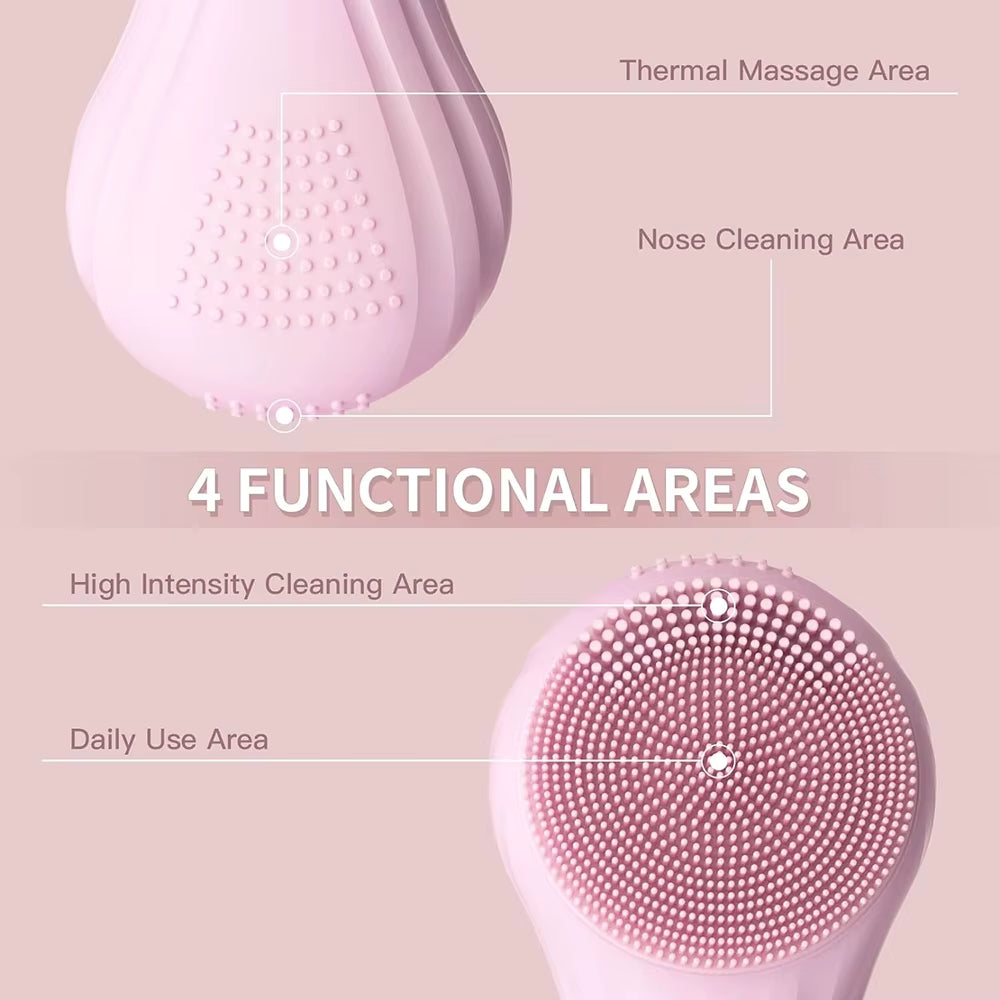TrimGleam® GlowSkin™ - Sonic Silicone Facial Brush